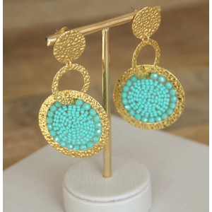 Boucles Isabella turquoise