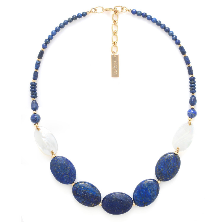 Collier Cobalt 15--43343 Nature bijoux