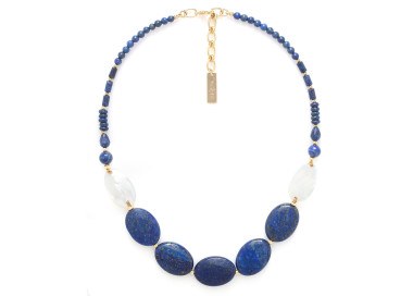 Collier Cobalt 15--43343 Nature bijoux