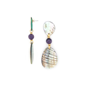 Boucles d'oreilles GIVERNY 12--79701 Nature Bijoux