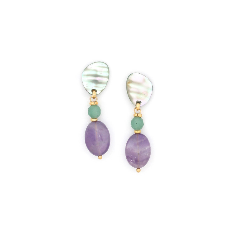 Boucles d'oreilles GIVERNY 12--79704 Nature Bijoux