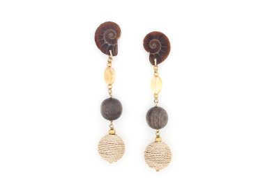 Boucles d'oreilles Wabi 12--79574 Nature bijoux