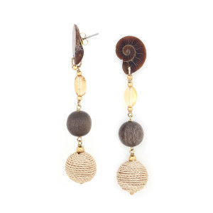 Boucles d'oreilles Wabi 12--79574 Nature bijoux