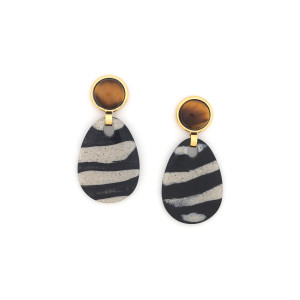 Boucles d'oreilles Zebra 12CP79722 Nature Bijoux