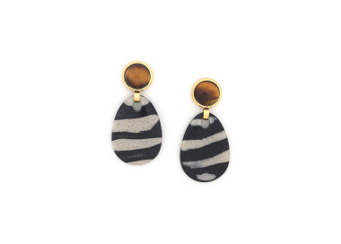 Boucles d'oreilles Zebra 12CP79722 Nature Bijoux