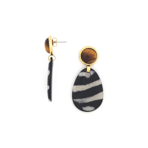 Boucles d'oreilles Zebra 12CP79722 Nature Bijoux