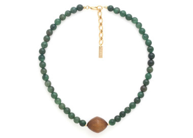 Collier Aventurine 15--43441 Nature Bijoux